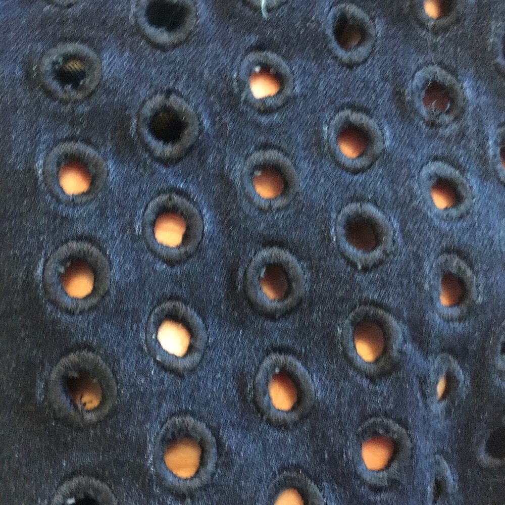 Joseph Ribkoff Jeans with eyelet bottom.  -1